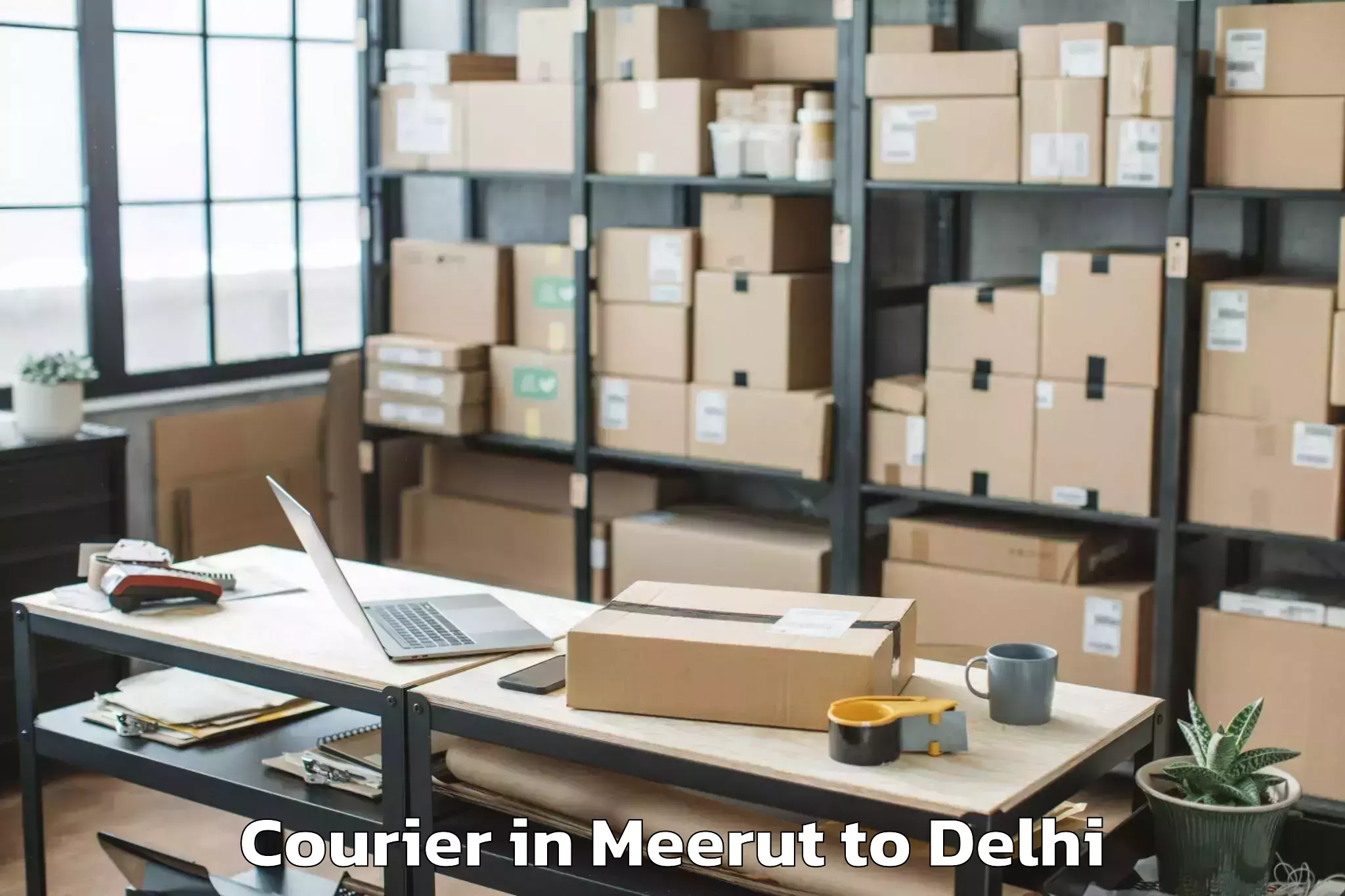 Affordable Meerut to Vegas Mall Courier